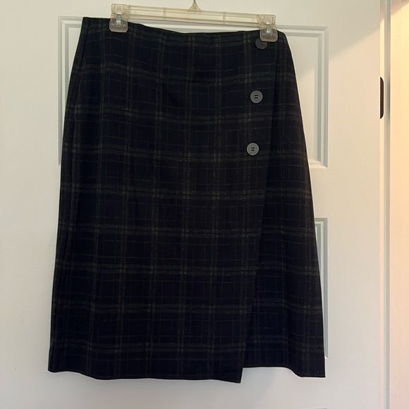 J jill navy and gray skirt medium - Picture 1 of 3